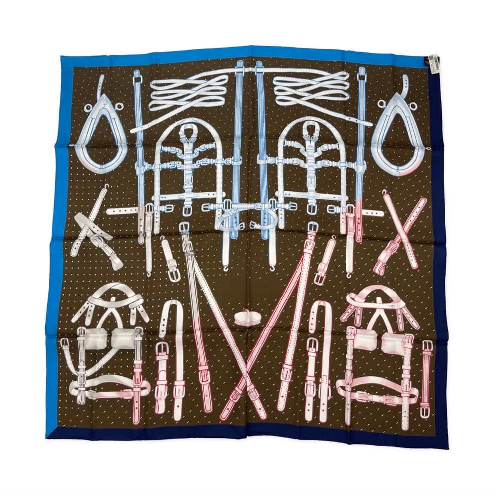 Hermès Carre Twill Harnais de Timon Scarf